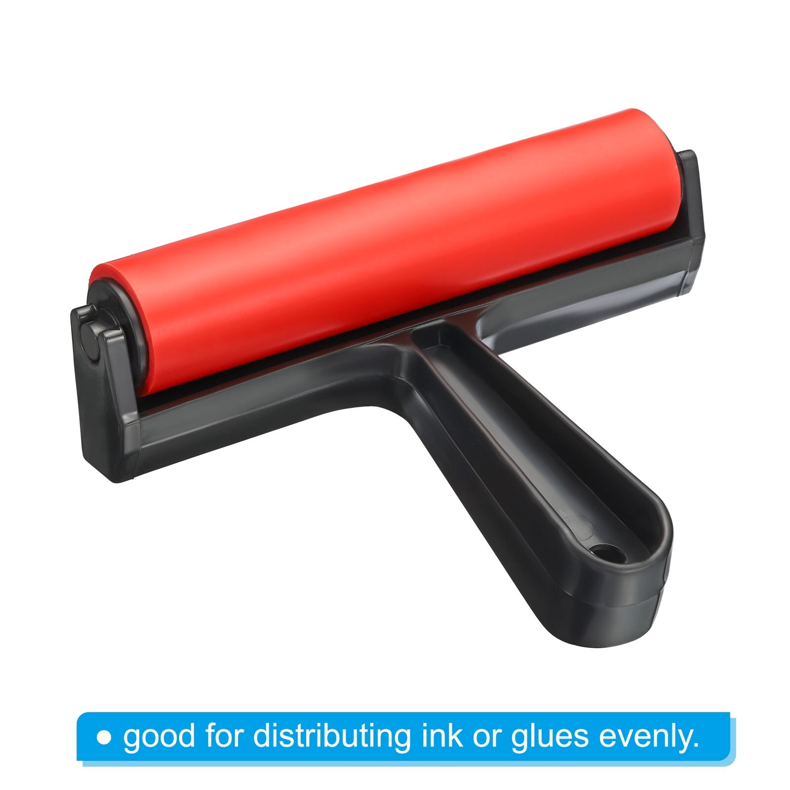 6 Inch Rubber Roller Brayer Tools for Printing Printmaking Ink Stamping,  Red - Red, Wood Color - Bed Bath & Beyond - 38236323
