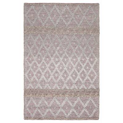 ECARPETGALLERY Braid weave Sienna Grey Wool Rug - 5'2 x 7'8
