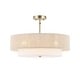 preview thumbnail 26 of 30, GetLedel 20" 4-Light Hand-woven Rope Drum Semi-flush Mount Chandelier