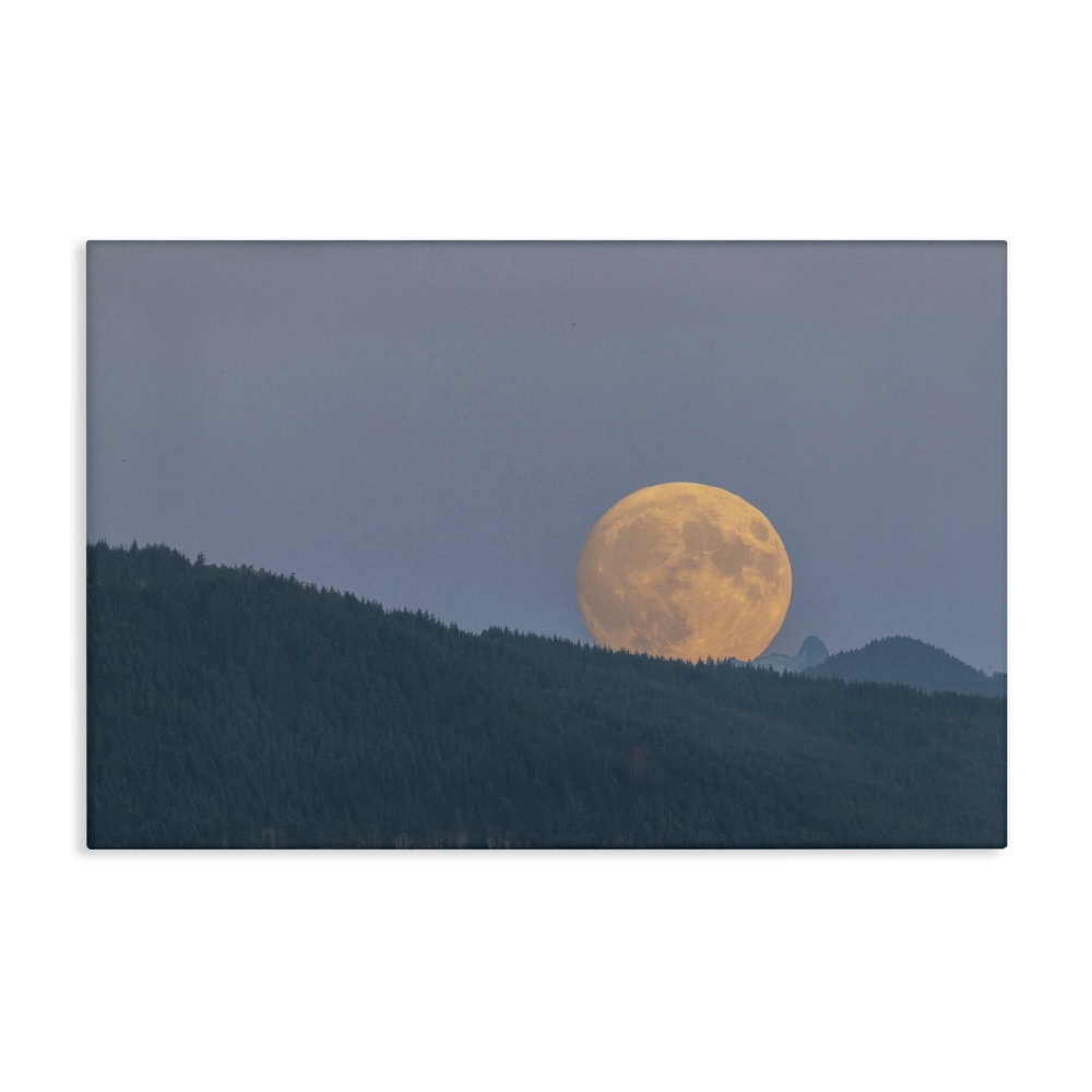 Stupell Majestic Moonrise Landscape Canvas Wall Art Design By Nancy Crowell