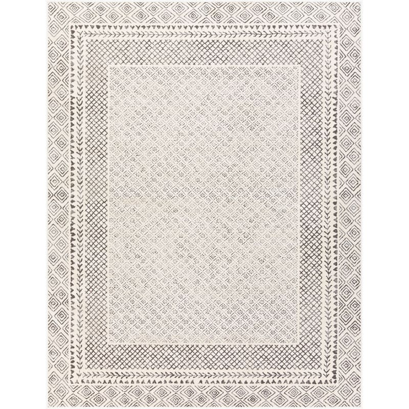 Livabliss Bahar Eclectic Border Area Rug