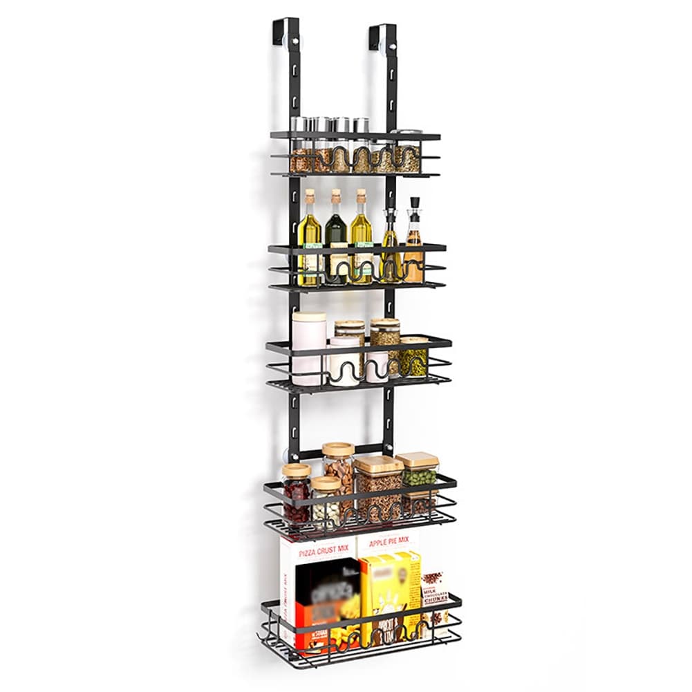 5-Layer Over The Door Storage Rack Organizer for Kitchen Bathroom