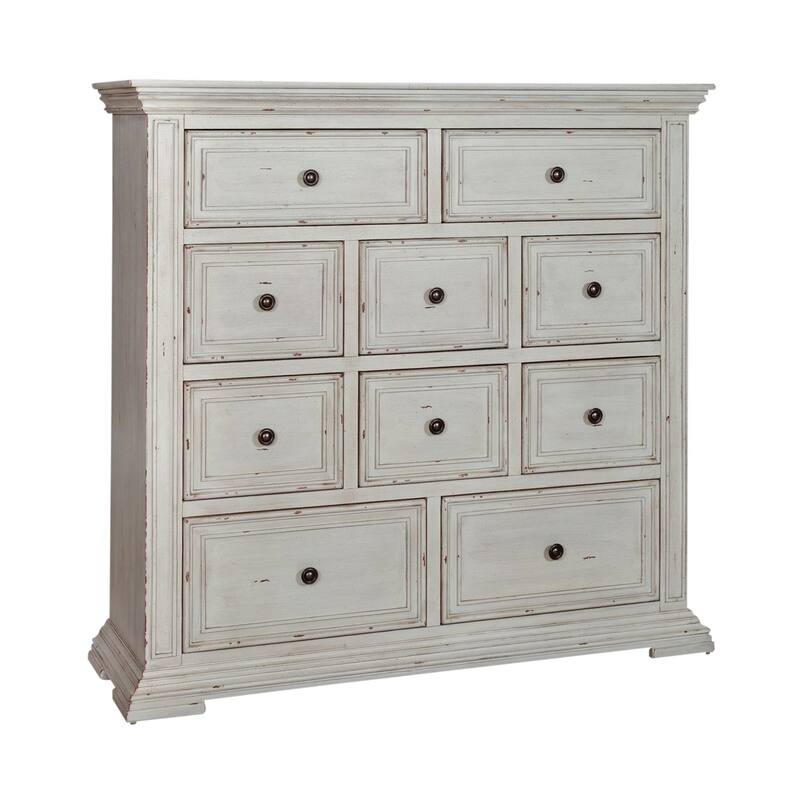 Big Valley Whitestone Distressed 10 Drawer Chesser