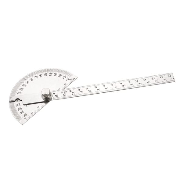 Protractor Angle Finder 0-180° Round Head with 145mm Arm Measuring ...