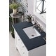 preview thumbnail 9 of 32, James Martin Vanities Palisades 36" Single Vanity, Bright White