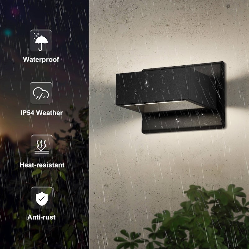 Modern Outdoor Wall Light Up Down LED Sconce IP54