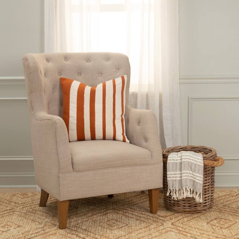 Rizzy Home Transitional Down Filled Pillow - 20" x 20"