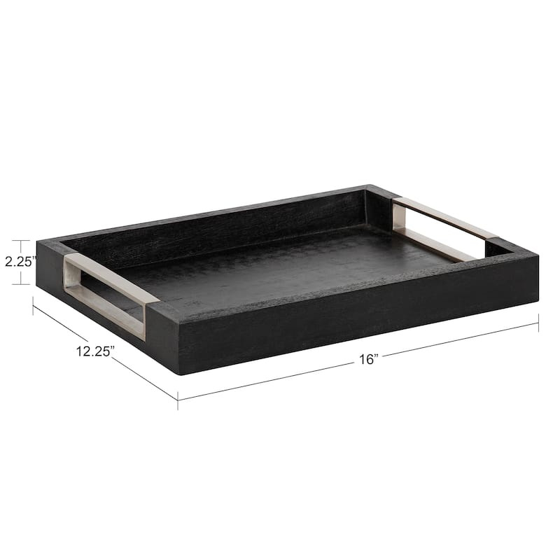 Kate and Laurel Heller Decorative Wood Tray