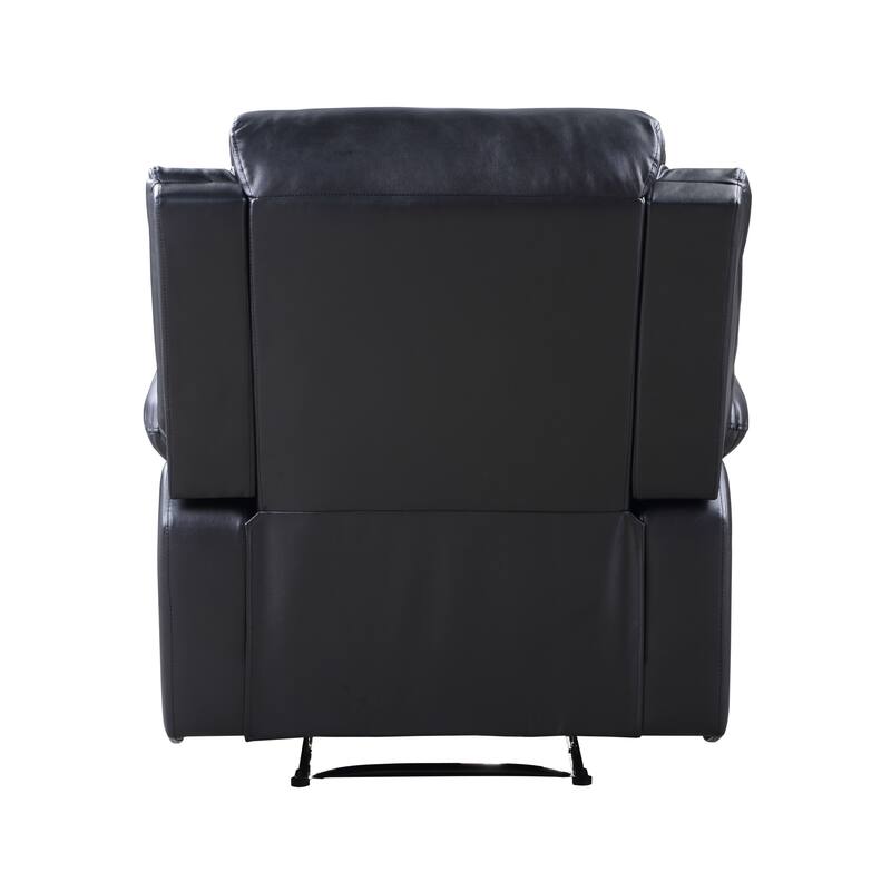 Black Synthetic Leather Power Motion Recliner