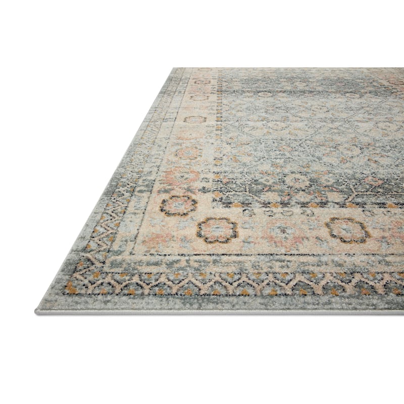 Alexander Home Luxe Shabby Chic Antiqued Distressed Oriental Area Rug