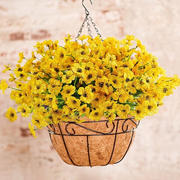 72 Bundles Artificial Flowers for Outdoors UV Resistant No Fade