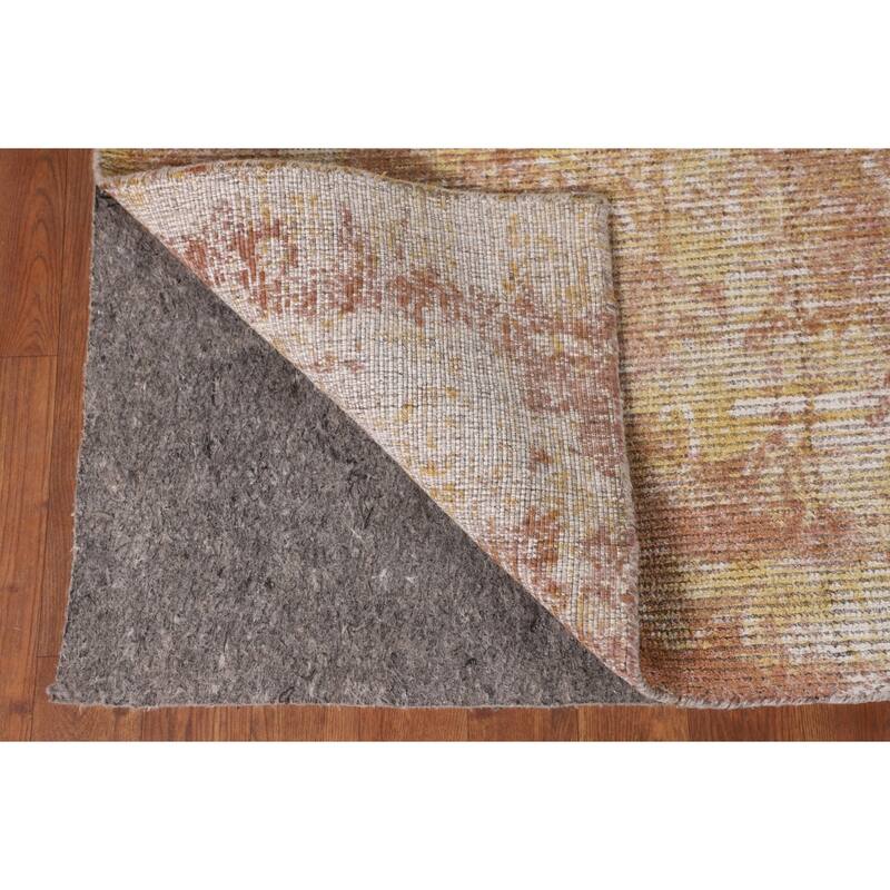 All-Over Abstract Oriental Area Rug Handmade Wool Carpet - 7'10" x 10'0"