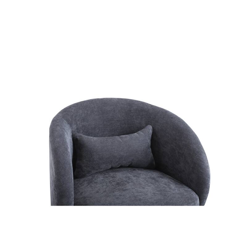 Modern 360 Degree Swivel Accent Chair Armchair, Comfy Velvet Barrel Chair for Living Room,Round Swivel Accent Chair Corner Chair