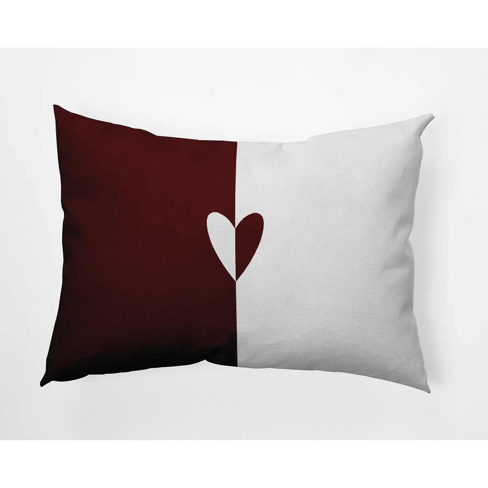 Modern Heart Valentines Day Decorative Throw Pillow