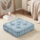preview thumbnail 14 of 32, Intelligent Designs Charvi Chenille Square Floor Pillow