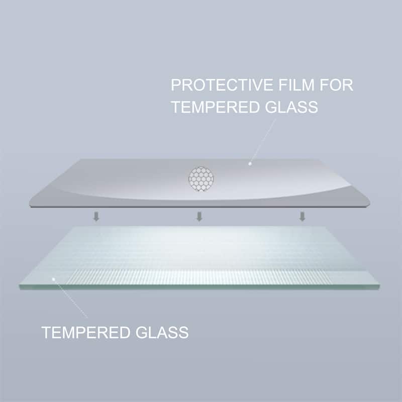 Bypass Shower Sliding Door with 1/4" Tempered Glass