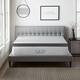 Lucid Bamboo Charcoal and Aloe Memory Foam Topper - Gray