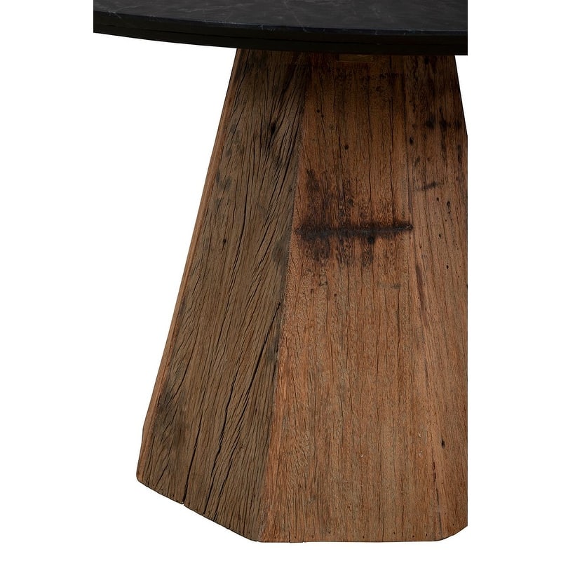 Furniture Classics Wood Phoebe Marble Dining Table
