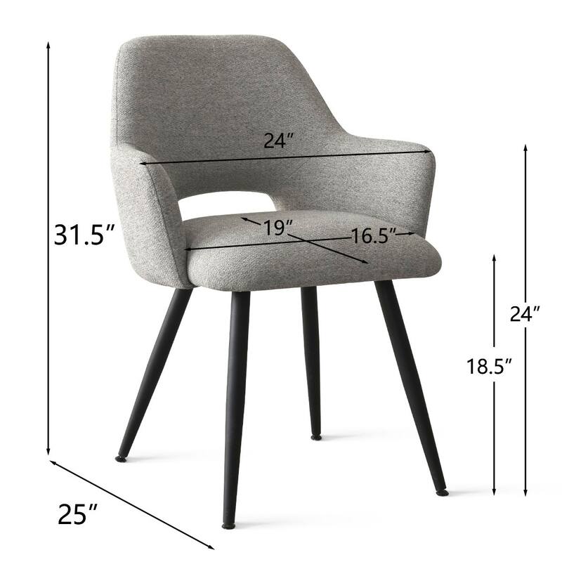 Upholstered Dining Armchair (Set of 2)