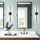 preview thumbnail 99 of 119, 1-Light Black/ Gold/ Nickel Modern Long Linear Strip Wall Sconce Dimmable LED Bathroom Vanity Light