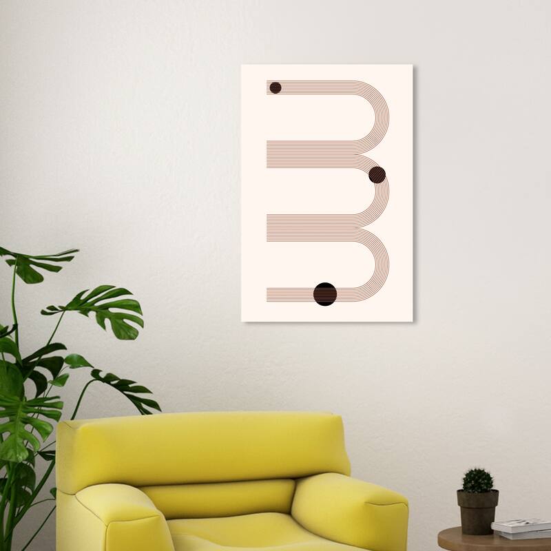 Wynwood Studio Canvas Abstract Bookmarks Brown and Modern & Contemporary Wall Art Canvas Print