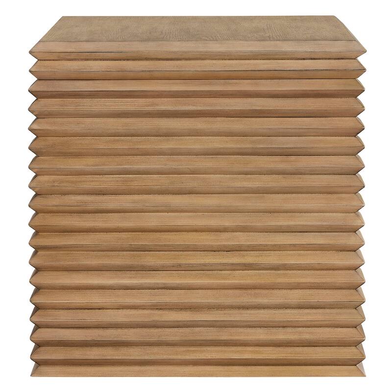 Canto Square 24" Stacked Design End Table