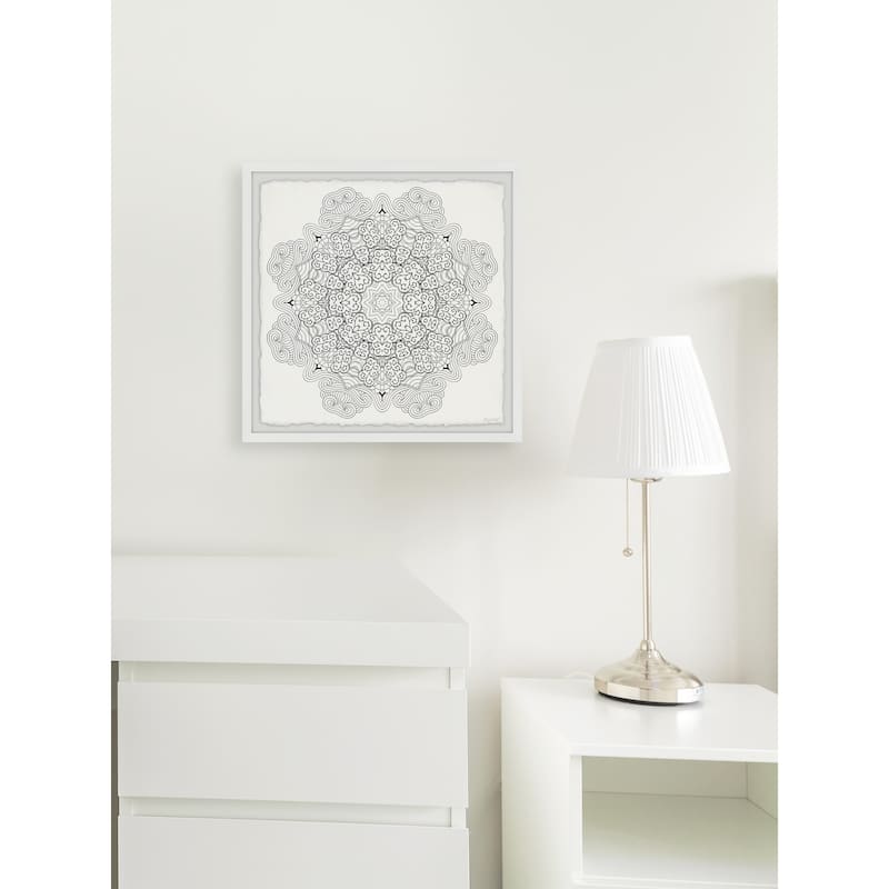 Mandala Hearts Framed Print