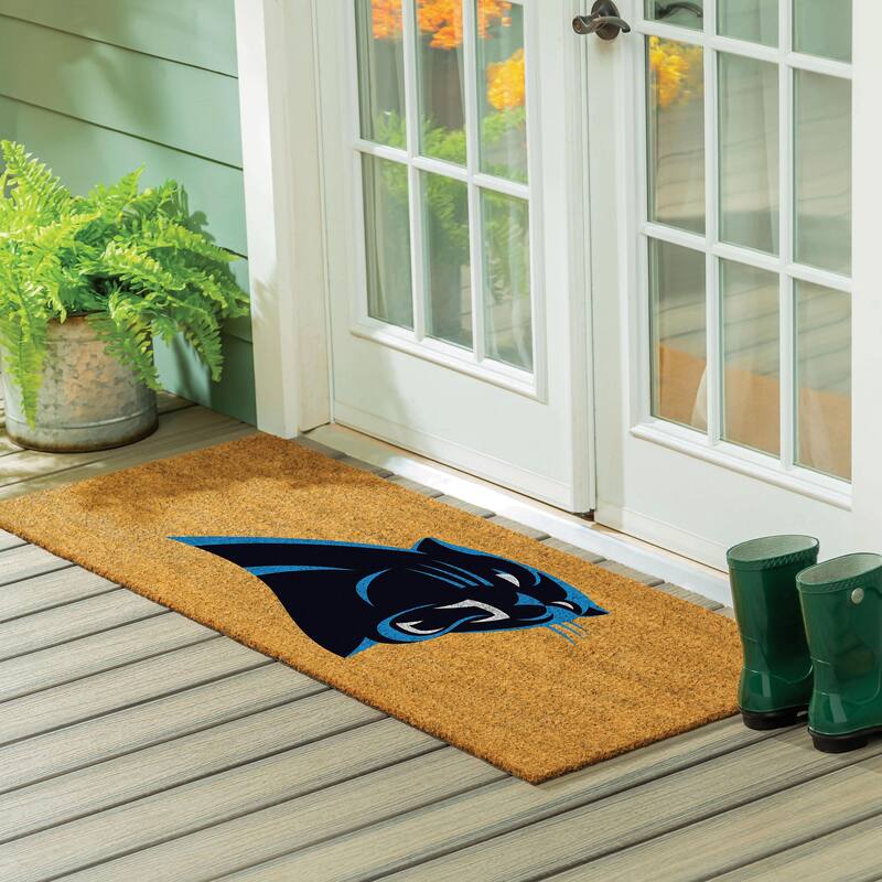 Carolina Panthers Full Color Indoor/Outdoor Coir Mat - 60" x 24"