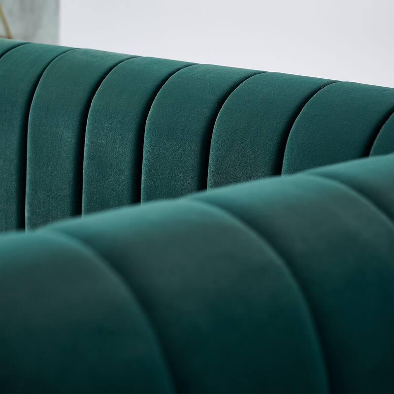 Contemporary Velvet Sofa Couch for Living Room