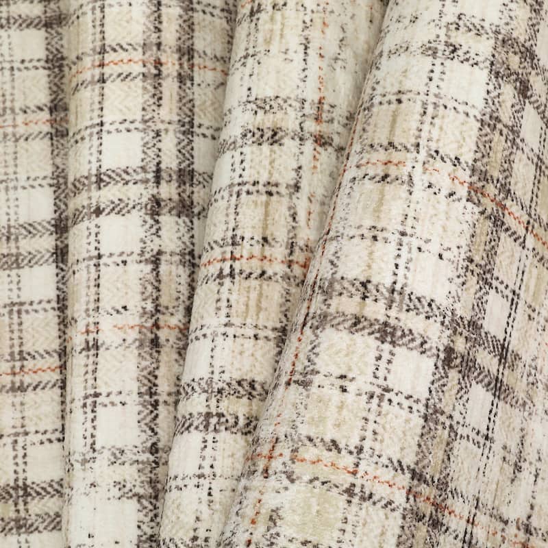 Garvee Earthy Plaid Soft Low Pile Foldable Area Rug