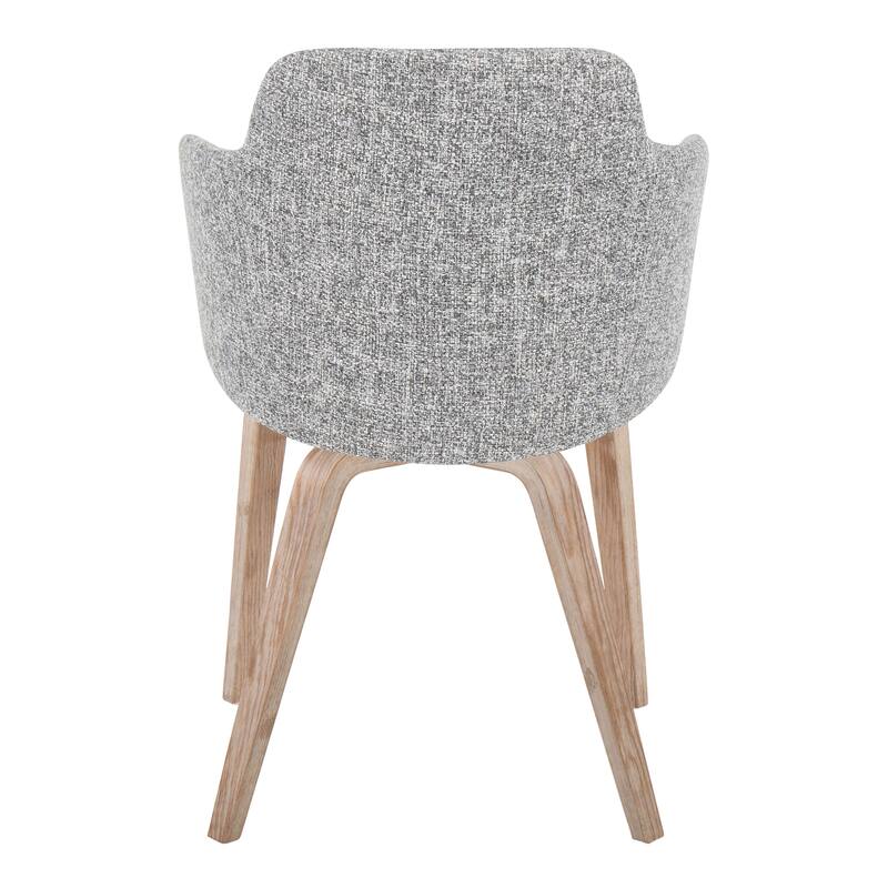 Carson Carrington Iglabo Upholstered Dining Chair with Bent Wood Legs (Set of 2)