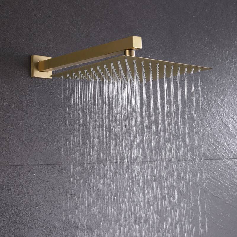 Square Single Spray Rainfall Showerhead