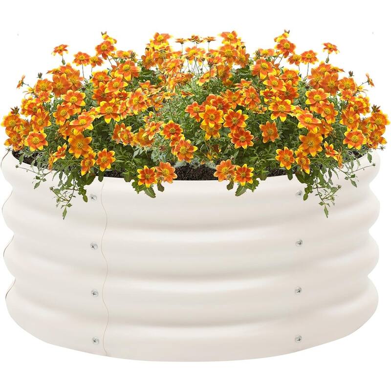 2 Pack Galvanized Raised Garden Bed,Outdoor
