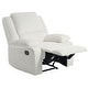 preview thumbnail 78 of 79, Vegan Leather Upholstered Push Back Manual Recliner Chair