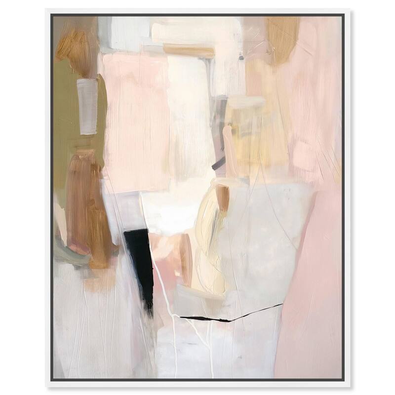 Pigment Flow II Canvas by Art Remedy - 36" x 45" - White