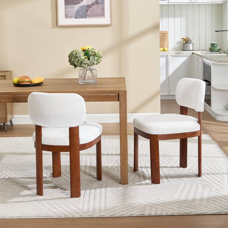 Farmhouse Wooden Dining Chairs Set of 2