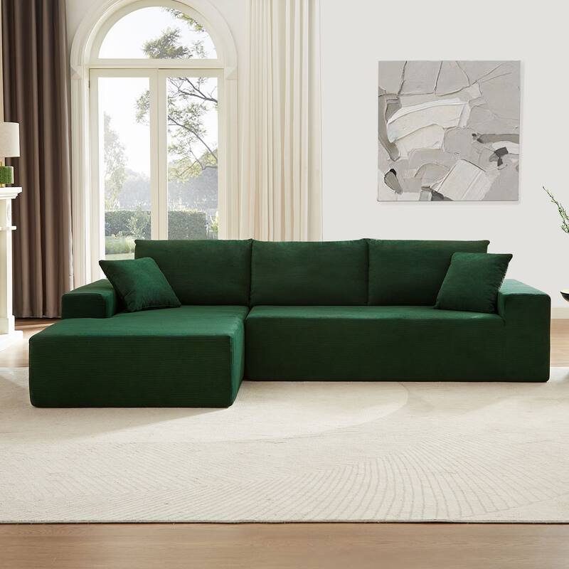 108.5" Modular L-Shaped 3-Seater Sofa with Reversible Chaise