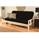preview thumbnail 18 of 34, Porch & Den Kern Antique Wood Futon Set with Innerspring Mattress Canton Black