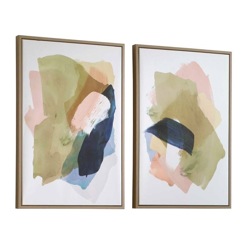Uttermost Abstract Afternoon Framed Canvases (Set of 2)
