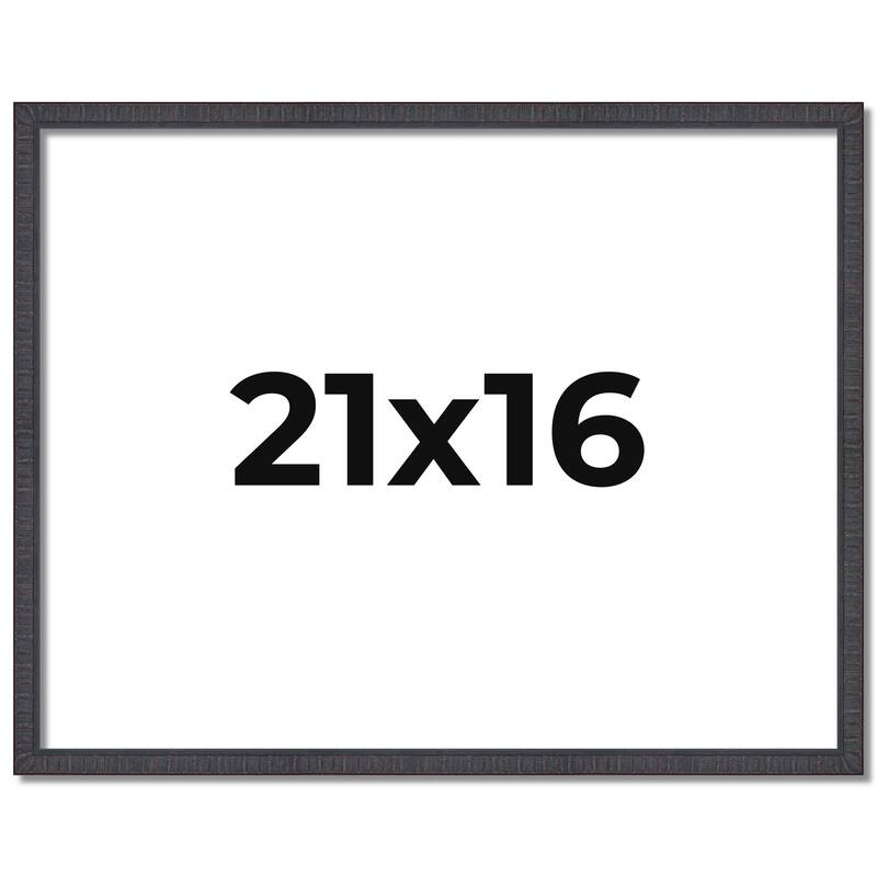 21x16 Frame Brown Picture Frame - Complete Modern Photo Frame Includes