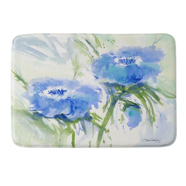 Made to Order Memory Foam Blue Bath Mat Bed Bath & Beyond 36717136