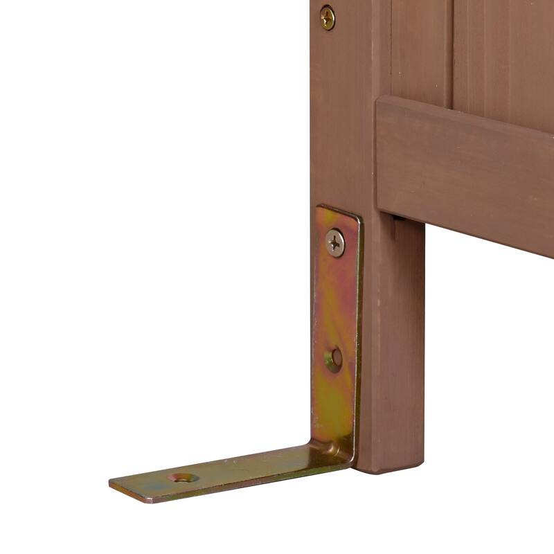 65" Solid Fir Wood Potting Bench with Hutch, Garden Workstation Table with Drawer, Spice Rack & Shelves