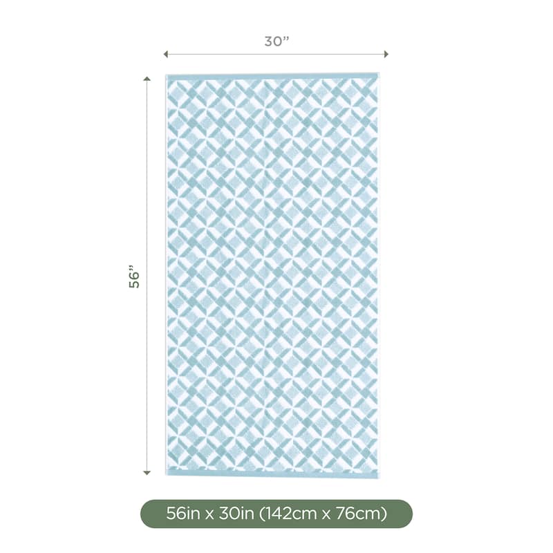 Martex Geo Blue Bath Towel