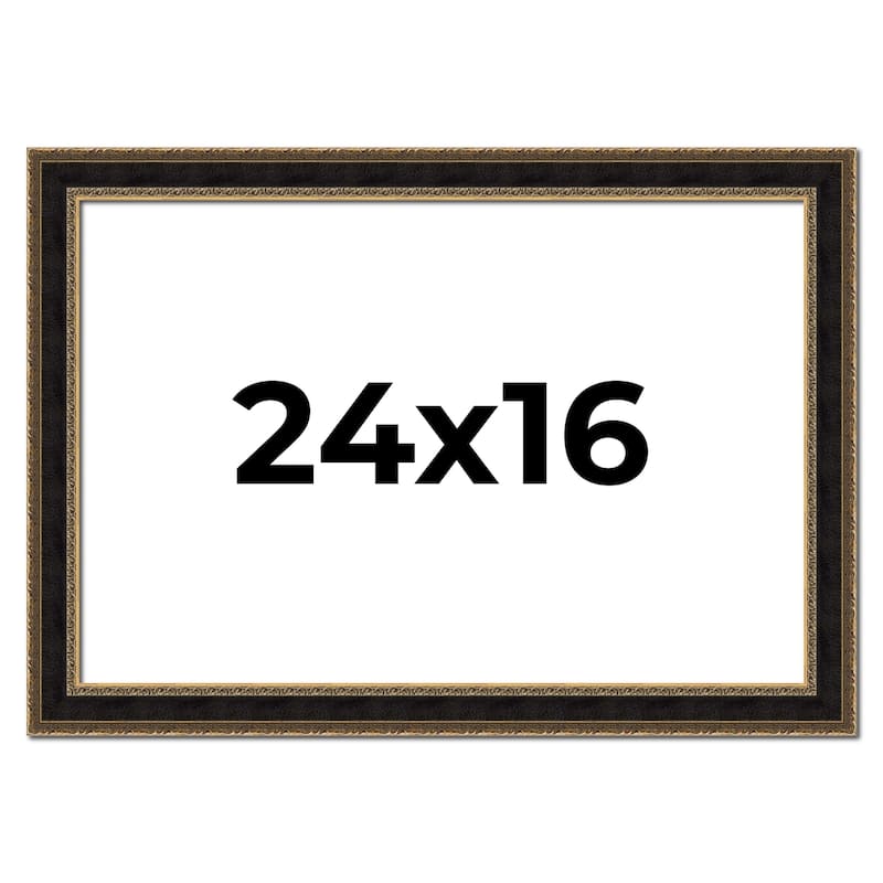 24x16 Frame Gold Antique Vintage Sold Wood Picture Frame | 1.75 Inch