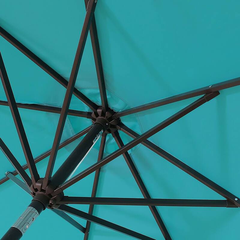 Brock 9-Foot Market Patio Umbrella with Concrete Base Weight Stand Included