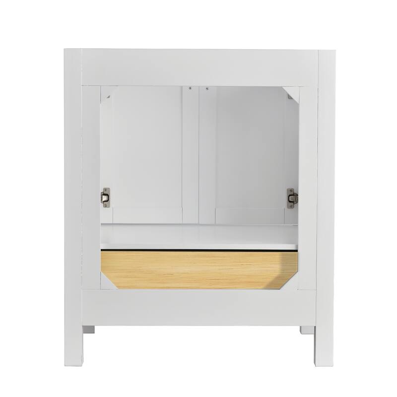 StarrySky 30 inch Undermount Single Sink Bathroom Vanity with Engineered Carrara Marble Top