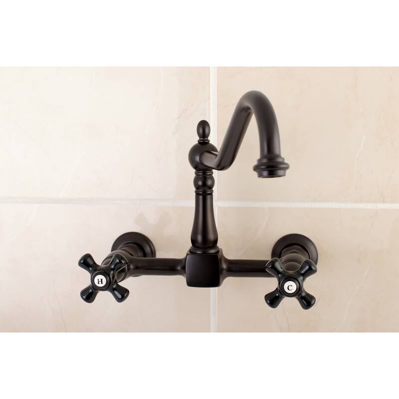 Kingston Brass Duchess 1.8 GPM Wall Mounted Bridge Kitchen Faucet
