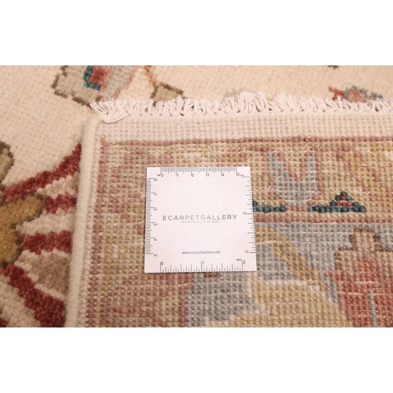 ECARPETGALLERY Hand-knotted Jules Serapi Ivory Wool Rug - 7'11 x 10'1