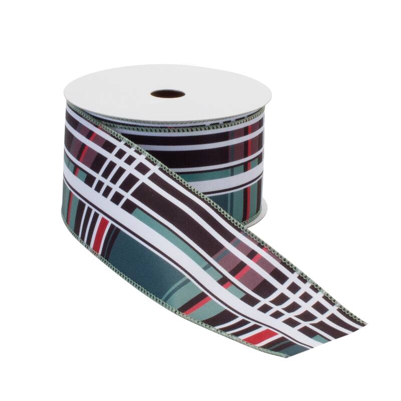 Royal Plaid Holiday Ribbon (Set of 2)