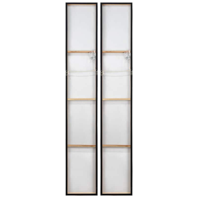 Cosmopolitan Textured Metallic Hand Painted Canvas Wall Art